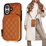 Crossbody Zipper Handbag Wallet Case | for iPhone 16