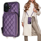 Crossbody Zipper Handbag Wallet Case | for iPhone 16 Plus