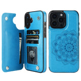 Mandala Pattern Wallet Card Case | for iPhone 16 Pro Max