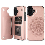 Mandala Pattern Wallet Card Case | for iPhone 16 Plus