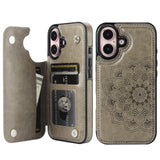 Mandala Pattern Wallet Card Case | for iPhone 16