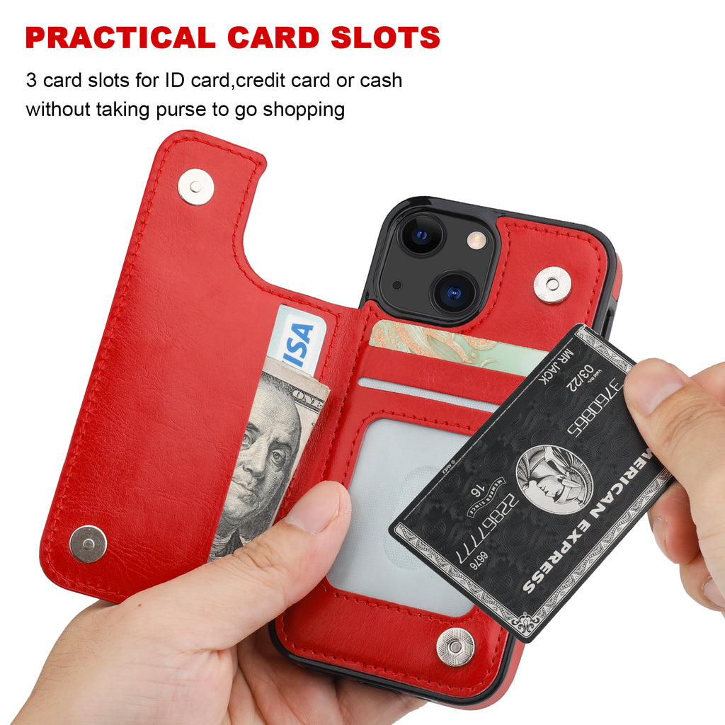 Credit/Debit Card Holder 11 Slot PU Leather Small Zipper Wallet